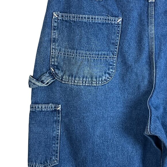 Carhartt Carpenter Jeans Dungaree Fit 38x30 Straight Leg Denim Blue Workwear - Picture 5 of 8